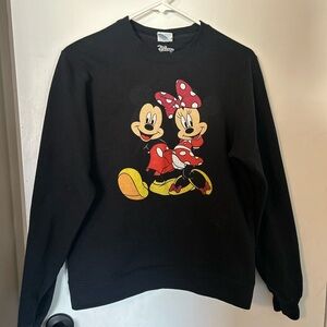 Disney Black Sweatshirt with Red Accents